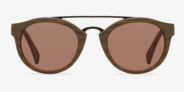 Enzo Brown/Striped Acetate-metal Soleil de Lunette de vue