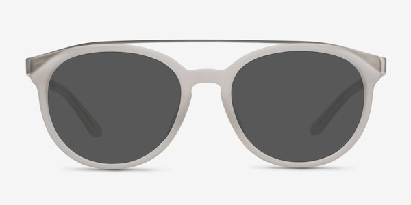 Morning Breeze Matte White Acetate-metal Sunglass Frames