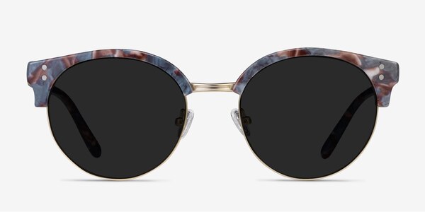 Samba Floral Gold Plastic-metal Sunglass Frames