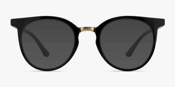 Lulu Black Plastic-metal Sunglass Frames