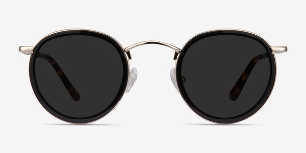 Rollin Black Acetate-metal Sunglass Frames