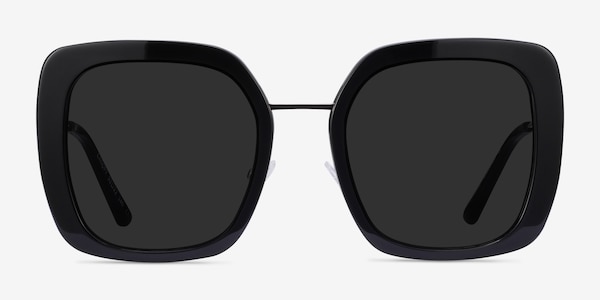 Canopy Black Acetate-metal Sunglass Frames