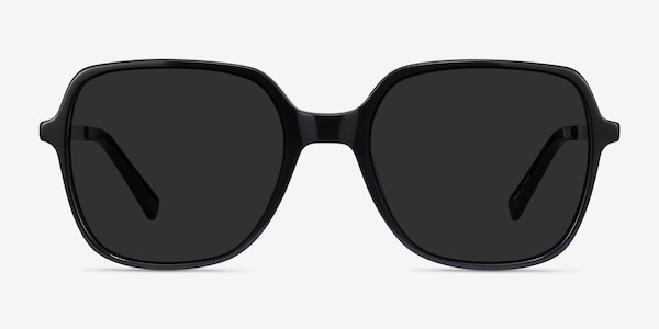 Olga Black & Gold Acetate-metal Sunglass Frames