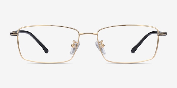 Holmst Golden Titanium Eyeglass Frames