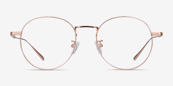 Geometry Rose Gold Titane Montures de Lunette de vue