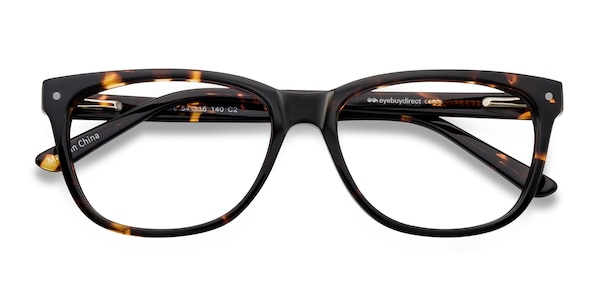 Allure - Rectangle Tortoise Frame Glasses For Women ...
