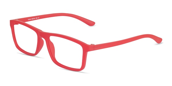 black and red frame glasses