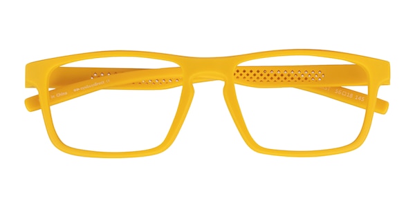 yellow rectangle glasses