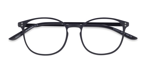 black frame eyewear