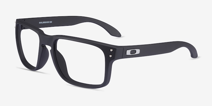 Oakley Holbrook Rx - Rectangle Satin Black Frame Glasses For Men ...