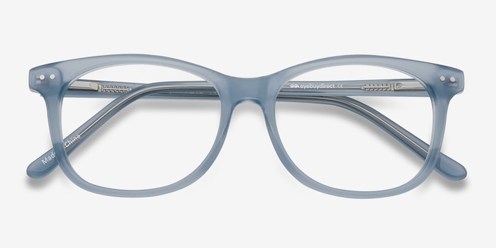 Brittany Edgy Ice Blue Contemporary Frames Eyebuydirect 
