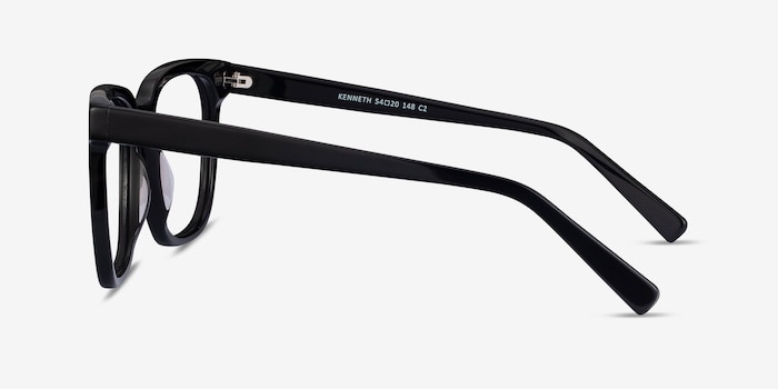 Kenneth - Square Black Frame Glasses For Men | EyeBuyDirect