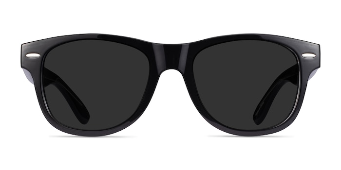 Chess - Rectangle Black Frame Sunglasses | EyeBuyDirect