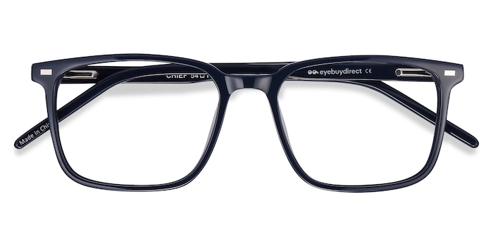 Chief - Simple & Cool Navy-Toned Glasses | EyeBuyDirect