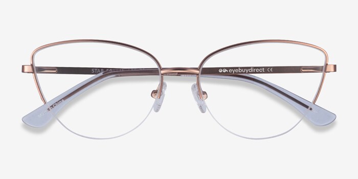 Star Cute Rose Gold Cat Eye Glasses Eyebuydirect A wide variety of stars glasses options are available to you, such as frame color, lenses optical attribute. star
