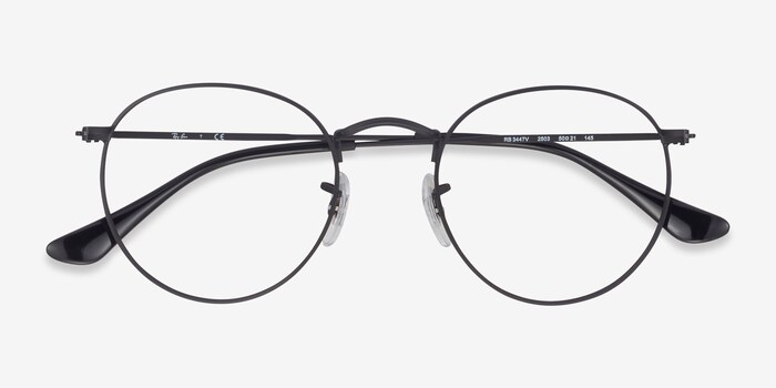 ray ban round glasses black