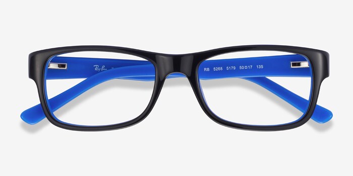 blue black glasses
