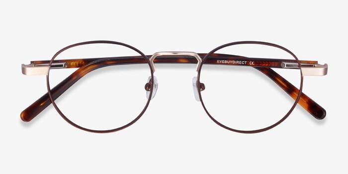 round brown glasses frames