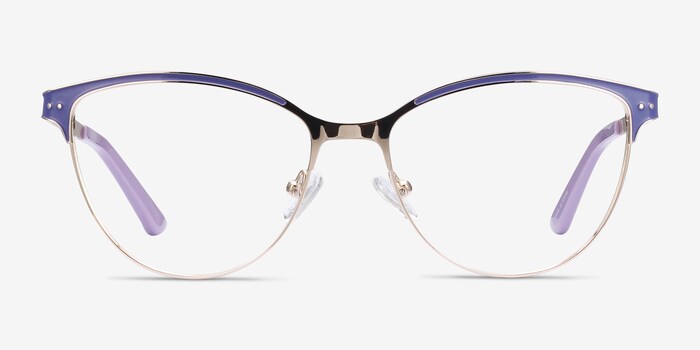 Rosa Cat Eye Purple Gold Frame Glasses For Women Eyebuydirect