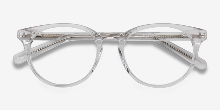 Stylishly-Sheer Round Eyeglasses 