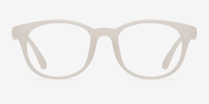 Norah Square Matte White Frame Glasses Eyebuydirect