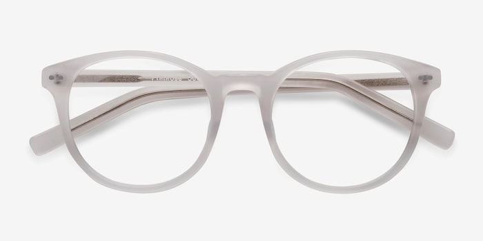 mens white frame eyeglasses