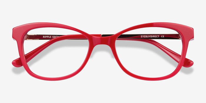 Ripple Cat Eye Red Frame Glasses For Women Eyebuydirect