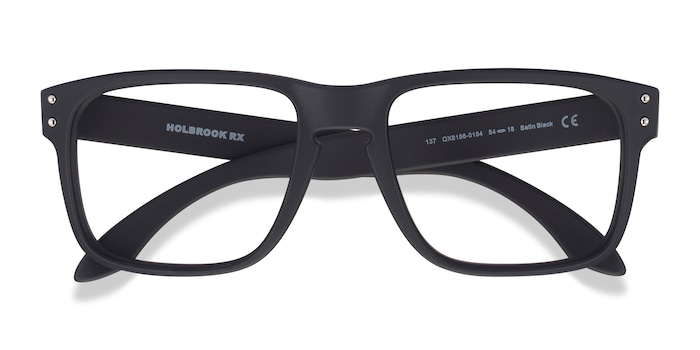 Oakley Holbrook Rx Rectangle Satin Black Frame Glasses For Men Eyebuydirect