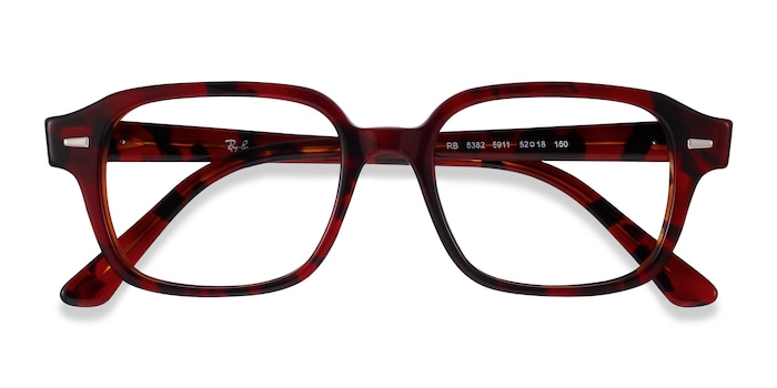 red ray ban glasses frames