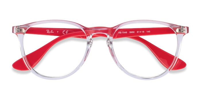 ray ban red frame glasses