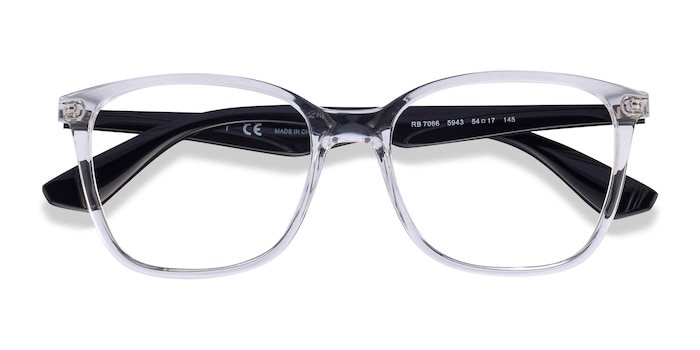 clear frame glasses ray ban
