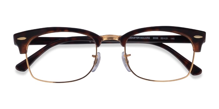 Ray Ban Clubmaster Square Browline Tortoise Gold Frame Eyeglasses Eyebuydirect Ray Ban Clubmaster Square Browline Tortoise Gold Frame Eyeglasses Eyebuydirect