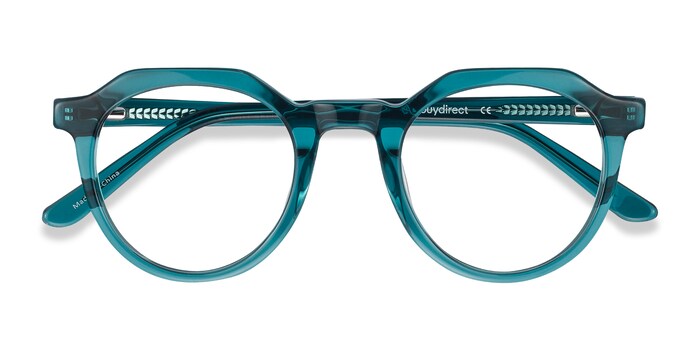 teal glasses frames