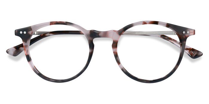 pink tortoiseshell glasses