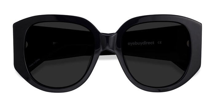 black boxy sunglasses