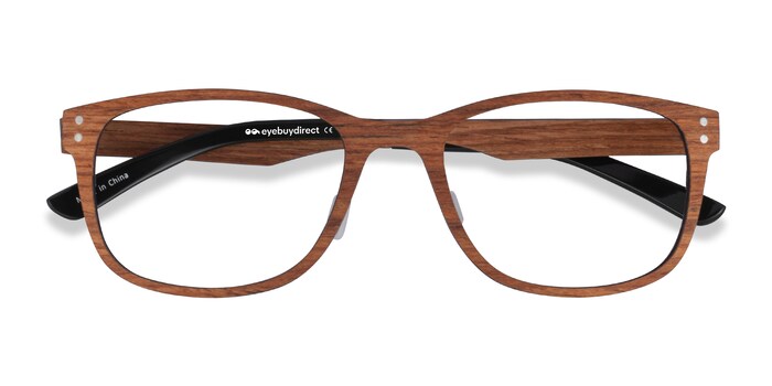 Wood grain eyeglasses clearance