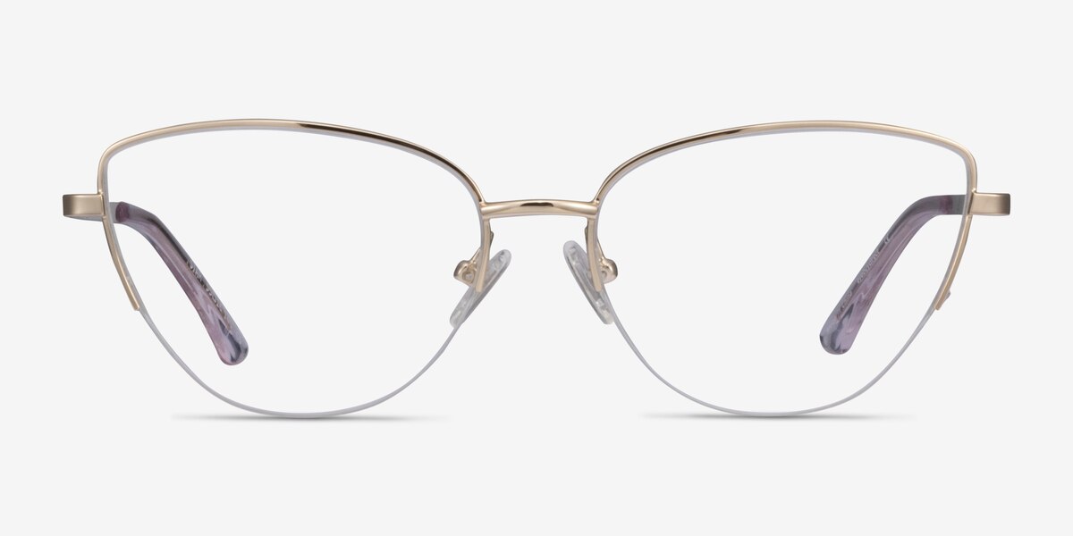 Star - Cat Eye Gold Frame Glasses For Women | EyeBuyDirect