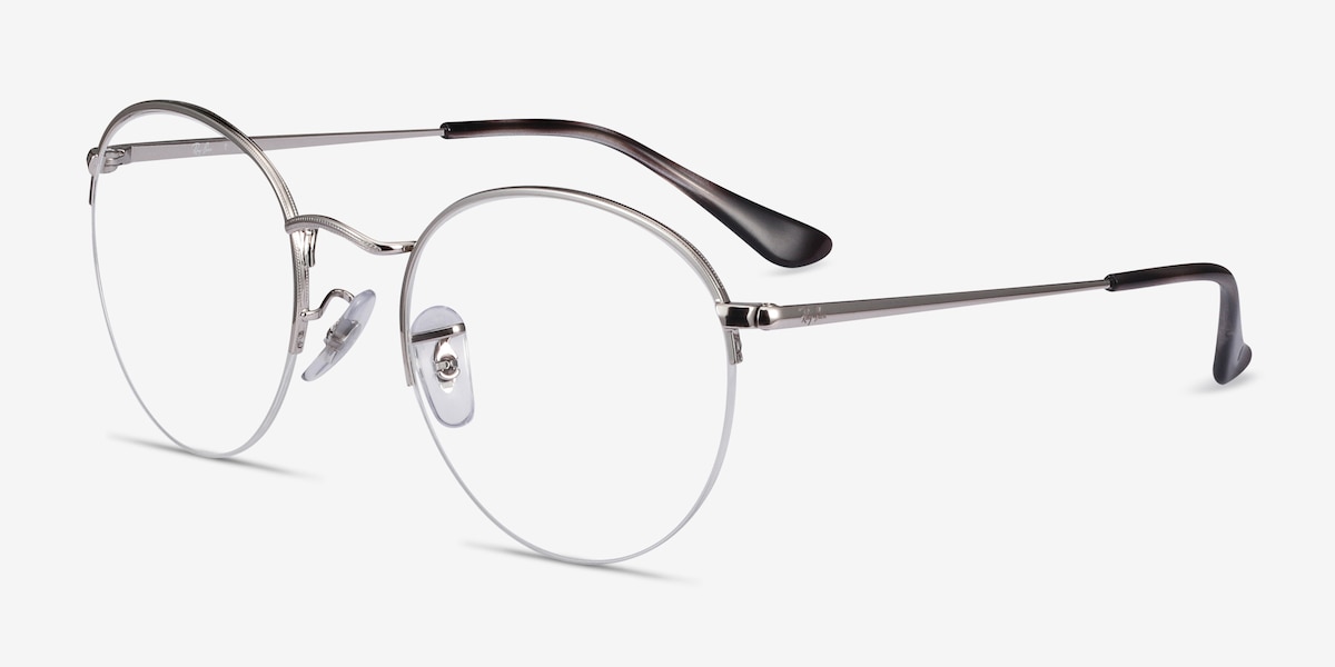 Ray-Ban RB3947V - Round Silver Frame Eyeglasses | EyeBuyDirect