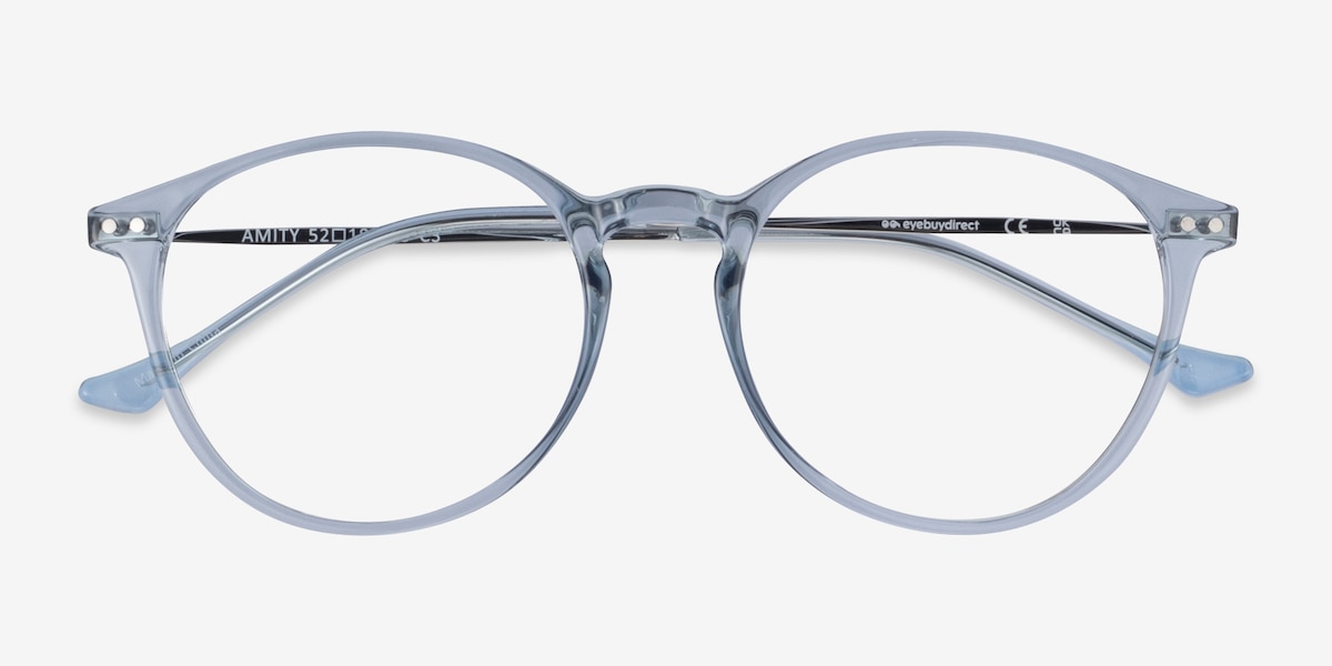 Amity Crystalline Clear Blue Eyeglasses Eyebuydirect