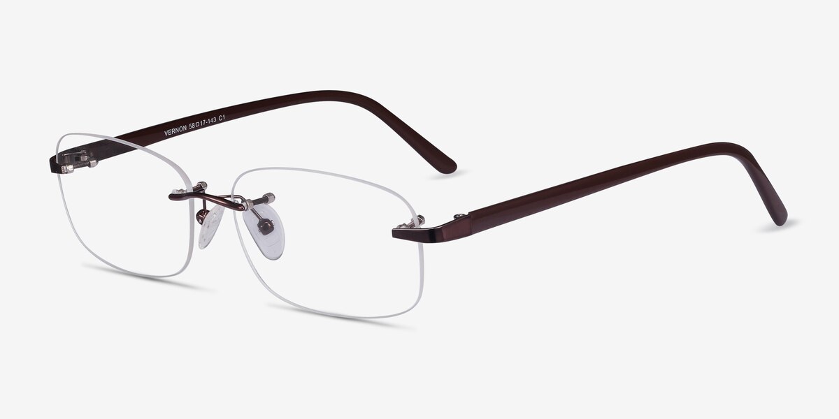 Vernon Discrete Unisex Frames with Subtlety EyeBuyDirect