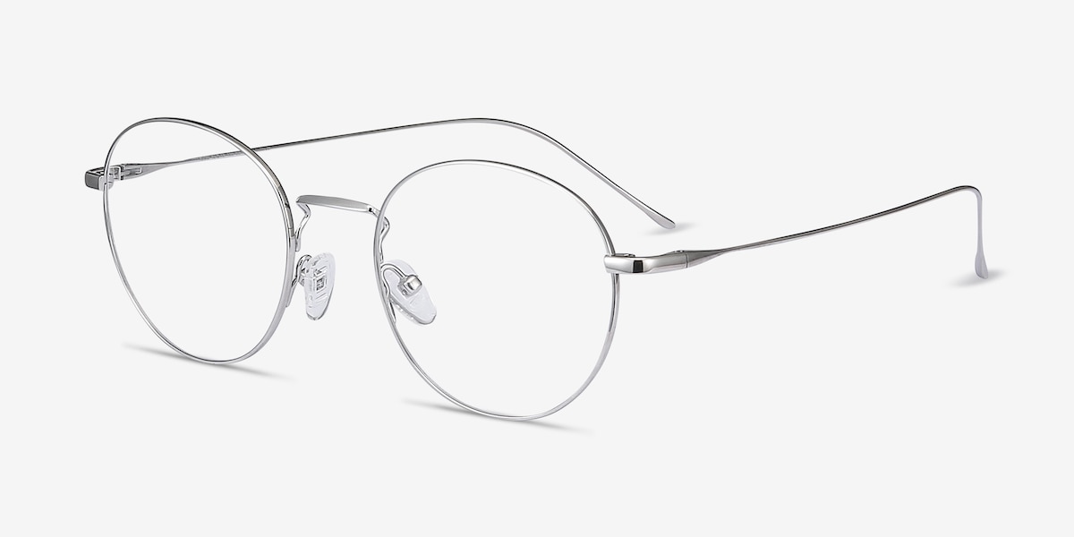 Aegis - Round Silver Frame Eyeglasses | EyeBuyDirect