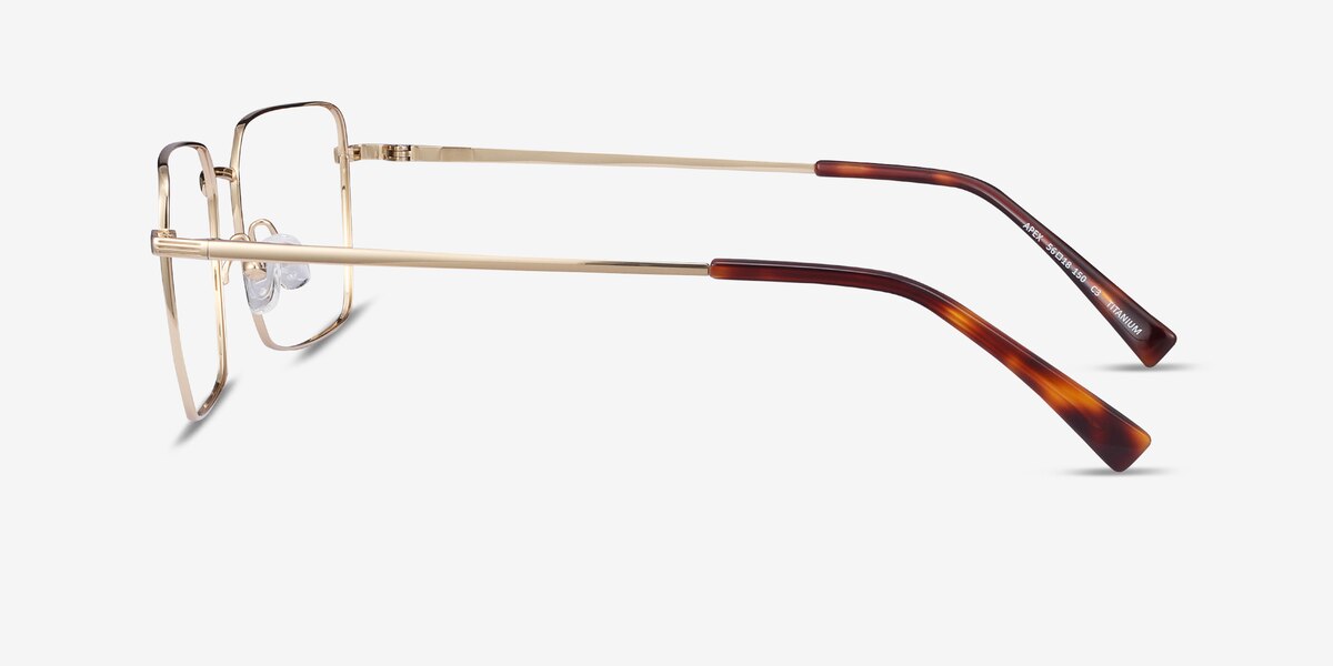 Apex - Rectangle Gold Frame Glasses For Men | EyeBuyDirect