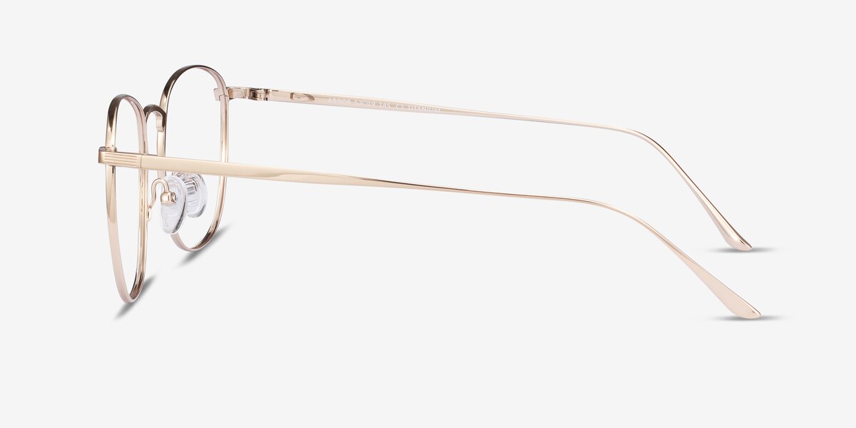 Arbor - Square Gold Frame Eyeglasses | EyeBuyDirect