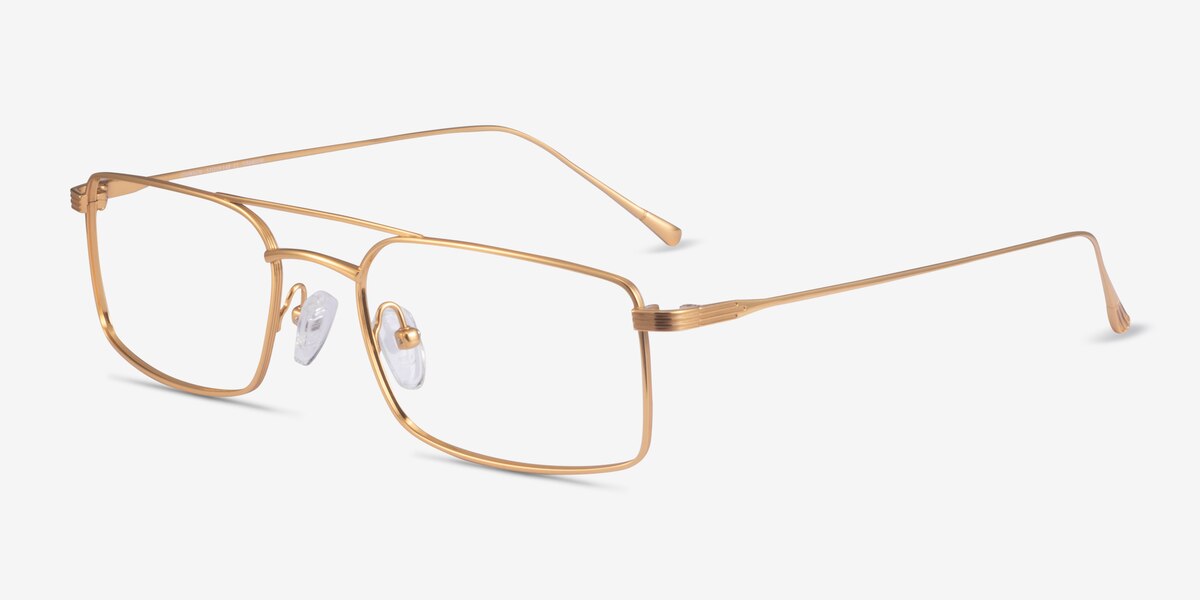 Johnson Aviator Gold Frame Glasses For Men EyeBuyDirect