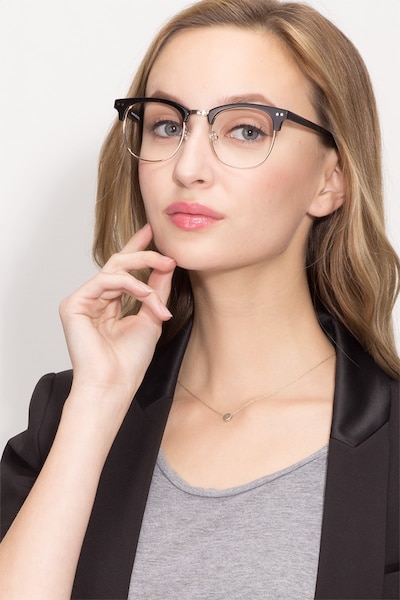 Borderline - Chic Browline Frames in Mod Style | EyeBuyDirect