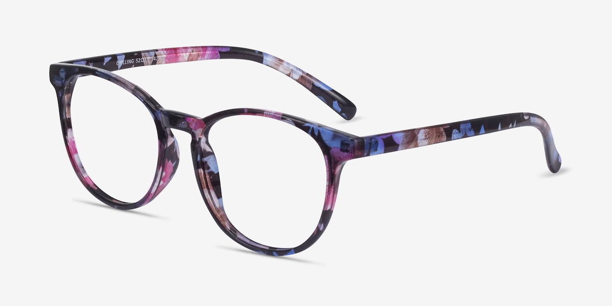 Chilling Pink/Floral Women Plastic Eyeglasses EyeBuyDirect