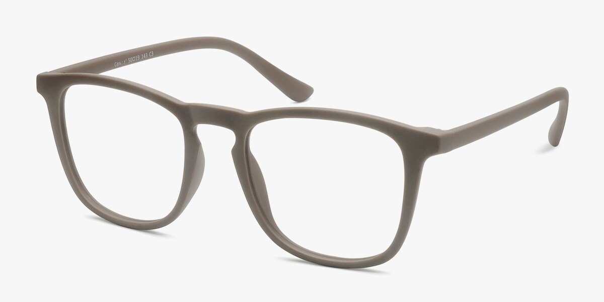 Central Light Brown Plastic Eyeglasses EyeBuyDirect