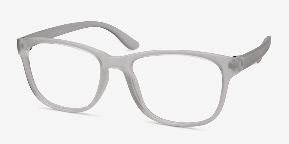 Milo Frosted Clear Plastic Eyeglasses EyeBuyDirect
