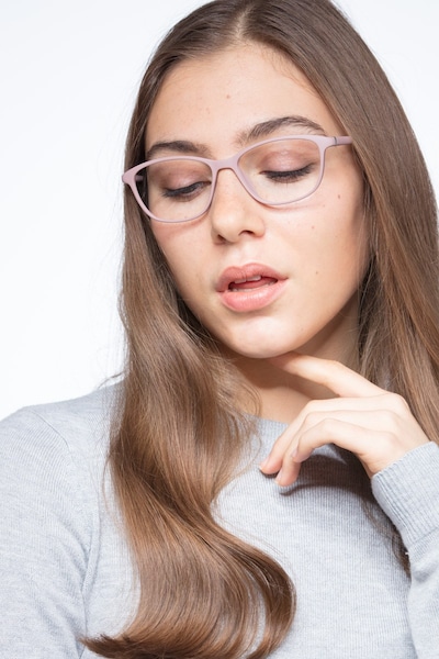 District | Matte Pink | Women Plastic Eyeglasses | EyeBuyDirect