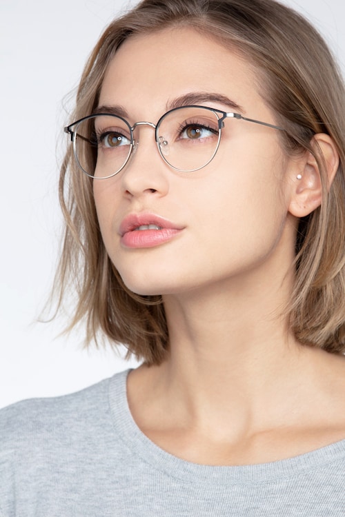 black frame glasses womens